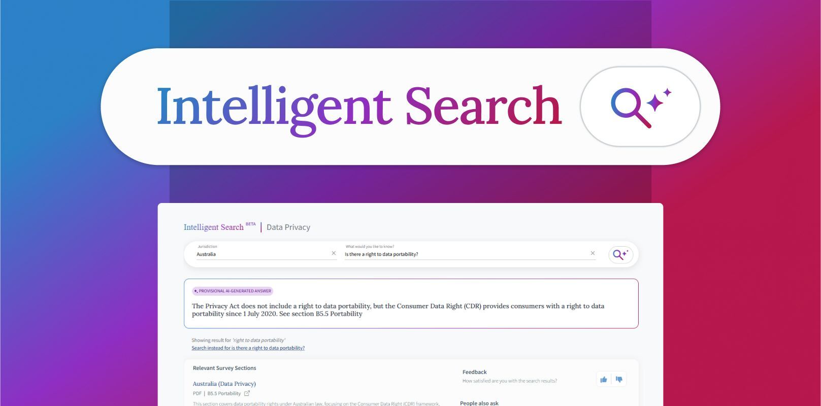 Intelligent Search – Fast, clear legal answers you can trust